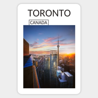 Toronto Ontario Canada Skyline Cityscape Gift for Canadian Canada Day Present Souvenir T-shirt Hoodie Apparel Mug Notebook Tote Pillow Sticker Magnet Sticker